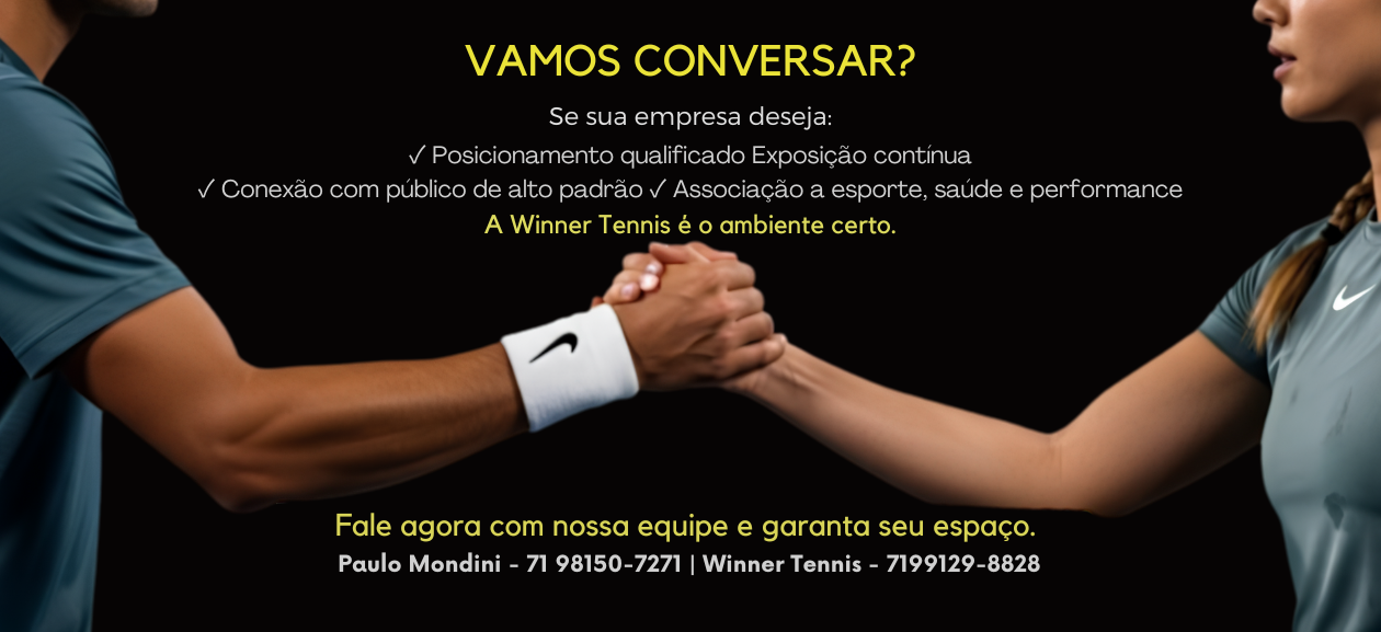 Winner Tennis amplia espaço para marcas
